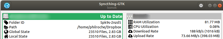 Syncthing-gtk as a snap